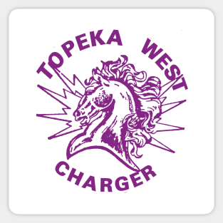 Topeka West Charger 80s Sticker